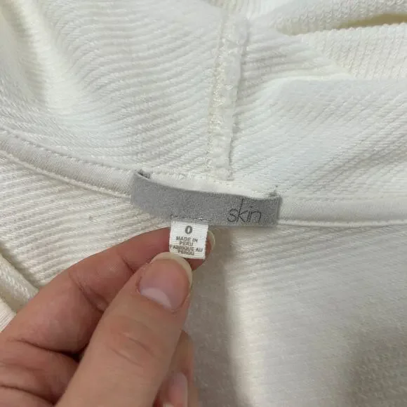 SKIN Swim Cover Up Dress Womens Size 0 Quiet Luxury Sustainable Resortwear Beach - Picture 9 of 10